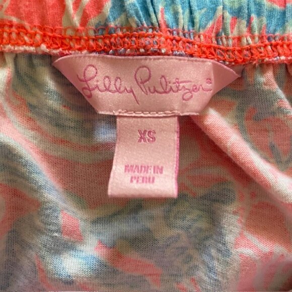 Lilly Pulitzer Windsor Summer Siren Pink Sun Ray Strapless Dress XSmall - Picture 3 of 5